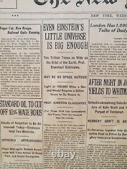 1921 February 2 New York Times-einstein's Little Universe Is Big Enough- Nt 8111
