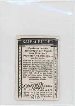 1927-32 Die Welt in Bildern Tobacco Salem Back Albert Einstein #75-1