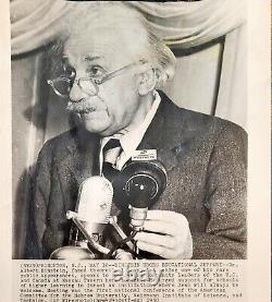 1950 Albert Einstein Princeton N. J. Jewish Israel Jew Photo Physicist Genius Old