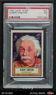 1952 Topps Look'N See #20 Albert Einstein PSA 7 NM