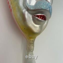 1993 Christopher Radko EINSTEIN KITE FACE 8 Glass Ornament 91-098-1 with Tag