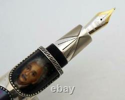2005 Rare Krone Albert Einstein Limited Edition Of 288 Fountain Pen 18k Med Nib