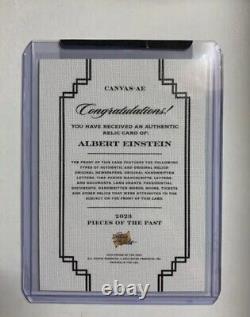 2023 Pieces of the Past Albert Einstein Handwritten Relic 7 Year Collection