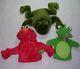 3 Puppets Rare Baby Einstein Frog 2004 (fantastic), Folkmanis, & Gund Elmo 2010