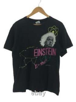 80s Made In USA Einstein T-Shirt L Cotton Blk