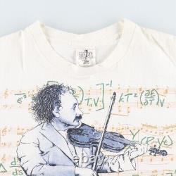 90's ANDAZIA EINSTEIN Einstein Printed T-Shirt Made in USA Men's L Vintage