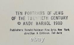 ANDY WARHOL- ALBERT EINSTEIN- from Jews Suite-SILKSCREEN (Screenprint)- PROOF
