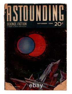 ASTOUNDING SCIENCE FICTION, SEPTEMBER 1940. Einstein Eclipse. SIGNED BY A. E