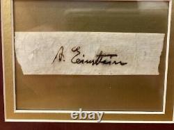 Albert Einstein Autograph BEAUTIFUL FRAMED
