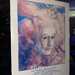 Albert Einstein Cloud Judaism Poster Work On Paper 1986 22 High 16.25Wide