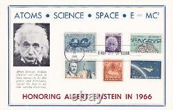 Albert Einstein Collect 5 Items 4 With Postmarks 1947 Iconic 1947 Halsman Photo