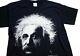 Albert Einstein Cotton T-shirt Black Mens Old Vintage Scholar Great Man G 11986