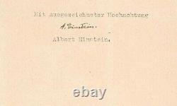 Albert Einstein Lettre Signée Princeton Robert O. Held 1950