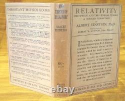 Albert Einstein Relativity Second Edition 1920 with Bonus D/J