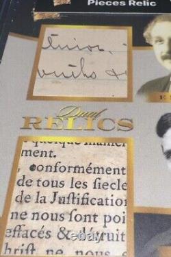 Albert Einstein & Tesla 1/1 2023 Pieces of The Past Dual Handwritten Relic Auto