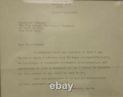 Albert Einstein Typed Letter Signed 08/01/1940