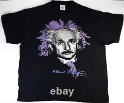 Albert Einstein Vintage T Shirt E=MC Size X-LARGE Single Stitched