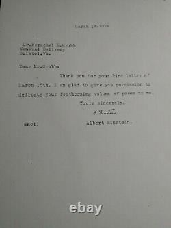 Albert Einstein's Letter To My Father March 17, 1954