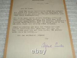 Alfred Einstein 1941 Original SIGNED Letter Smith College Music Musicologist