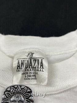 Andazia Albert Einstein Vintage T-shirt Size L Single Stitch Stone Henge