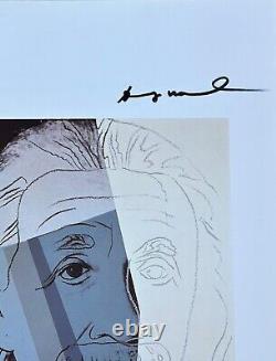 Andy Warhol, Albert Einstein Pop Art Hand Signed & COA