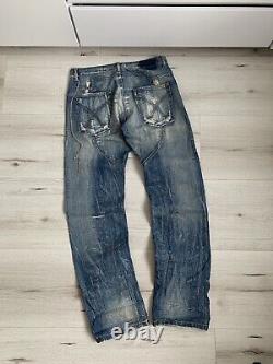 Archival Absolut Joy Einstein Distressed Denim Chains Jeans Straight Fit L Size