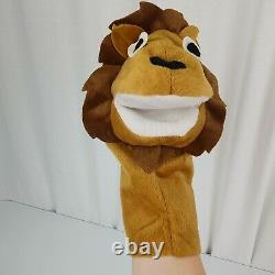 BABY EINSTEIN Plush LION Moveable Mouth Hand PUPPET Kids II from Movie DVD