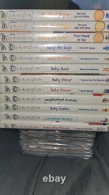 Baby Einstein DVD and CD collection 21 discs in total. Makes an EXCELLENT gift