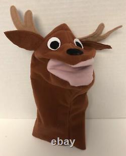 Baby Einstein REINDEER Deer Moose HAND PUPPET Equity Marketing Cloth Toy