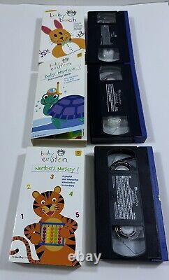 Baby Einstein VHS Tape Lot Baby Noah Neptune DaVinci Van Gogh Music Box Bach