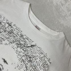 Beauty Einstein Formula graffiti print T shirt white L used clothes Vintage