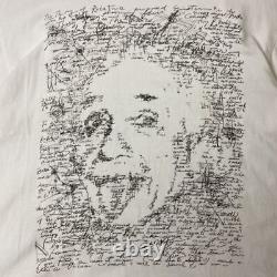 Beauty Einstein Formula graffiti print T shirt white L used clothes Vintage