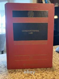 Constitutional Law by Stone, Seidman, Einstein (Aspen Casebook) USED 8th edition