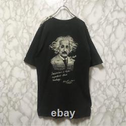 Curio American Vintage Einstein T-Shirt Large Format Prints 90S