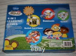 DISNEY LITTLE EINSTEINS 4 IN 1 LEARNING GAME Complete GUC some sealed French/Eng