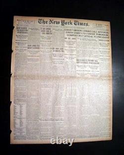 Early ALBERT EINSTEIN Physics & his Theory of Relativity Proven 1919 Newspaper
