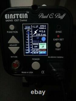 Einstein 640WS IGBT Control USA Paul C Buff Studio Flash