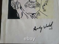 Einstein Drawing Attributed To Andy Warhol