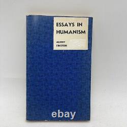 Essays in Humanism by Albert Einstein (1950 Paperback)
