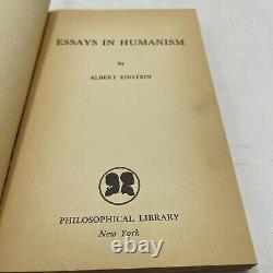 Essays in Humanism by Albert Einstein (1950 Paperback)