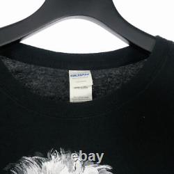 Gildan Einstein Face Print T-Shirt Short Sleeve Black Men'S