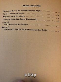 Grundzüge der Relativitätstheorie 1956 1st Printing Of Last Einstein Edition