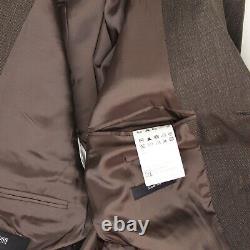 HUGO BOSS Einstein Sigma Hommes Costume 40S 33x30 Marron Beige Veste Laine Pants