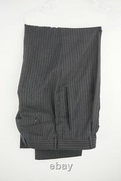 HUGO BOSS Men Einstein Gray Pinstripe Suit US Jacket 38 Pant 32 Waist, 30 Inseam