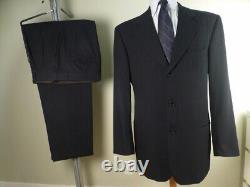 HUGO BOSS Suit 42L W34 Excellent Condition EINSTEIN Black Stripes