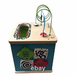 Hape Baby Einstein Innovation Station Activity Cube Wood Block Play Center Toy