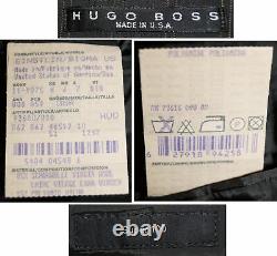 Hugo Boss 38r 32w Gray Brown Striped 3 Button Einstein/sigma Suit Q24