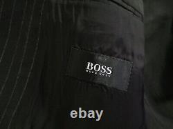 Hugo Boss Black label-Einstein/sigma charcoal black chalk stripe suit 42 R