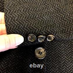 Hugo Boss EINSTEIN Men BLACK Sport Coat 3 Btn Jacket CLASSIC Fit Wool Blazer 44