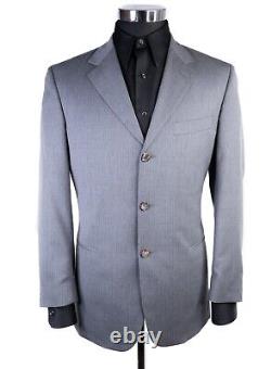 Hugo Boss EINSTEIN Suit Mens 38S Gray Pinstripe Three Button Jacket 34X29 Slacks